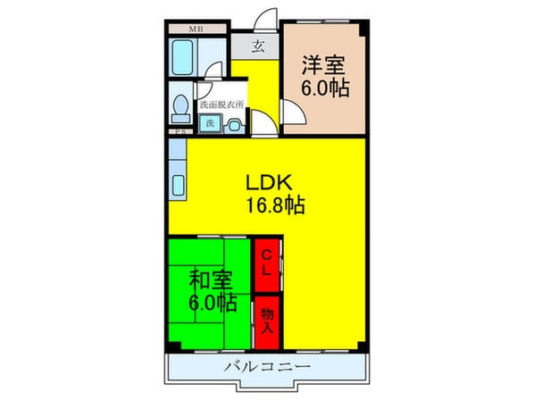 メゾン幸の物件間取画像